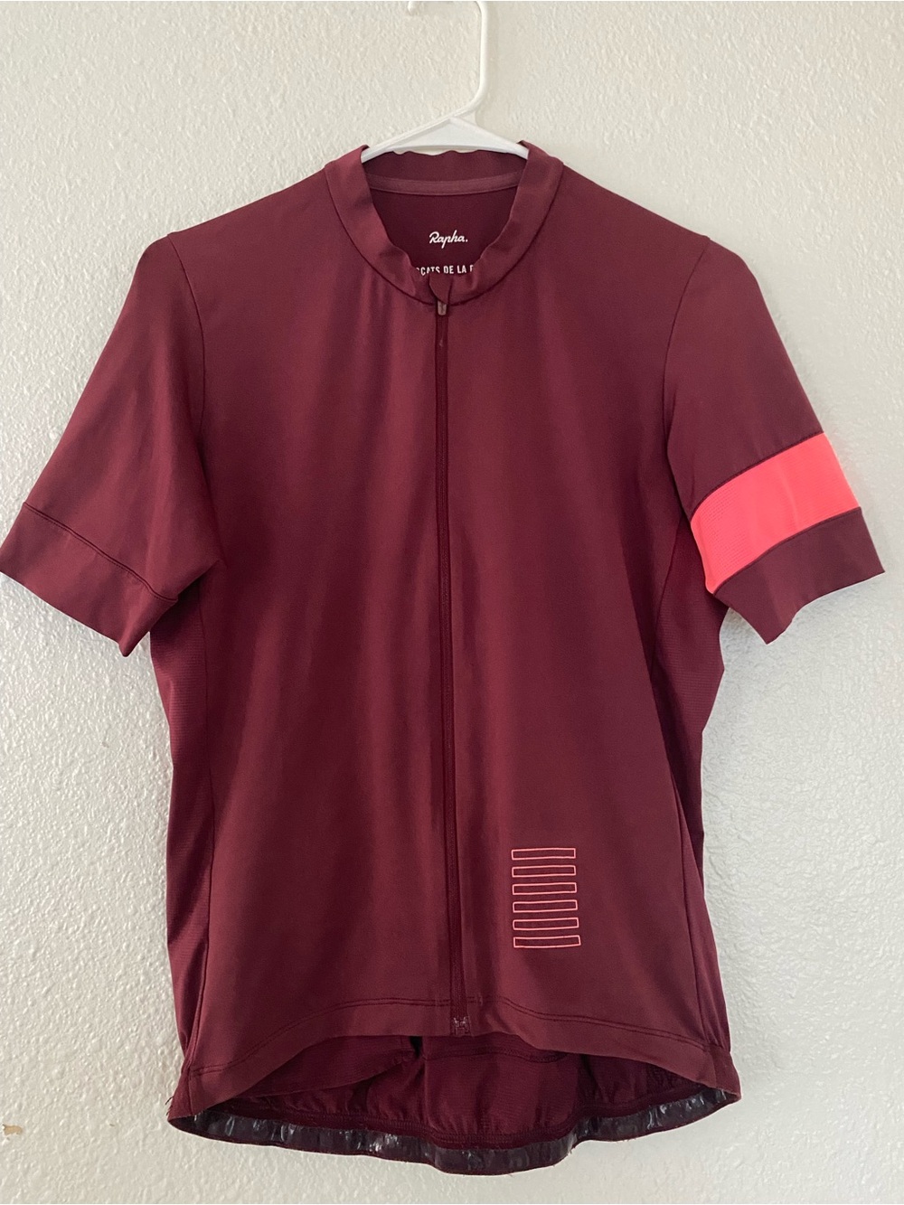 Rapha Men’s Pro Team Burgundy Cycling Training Jersey Shirt